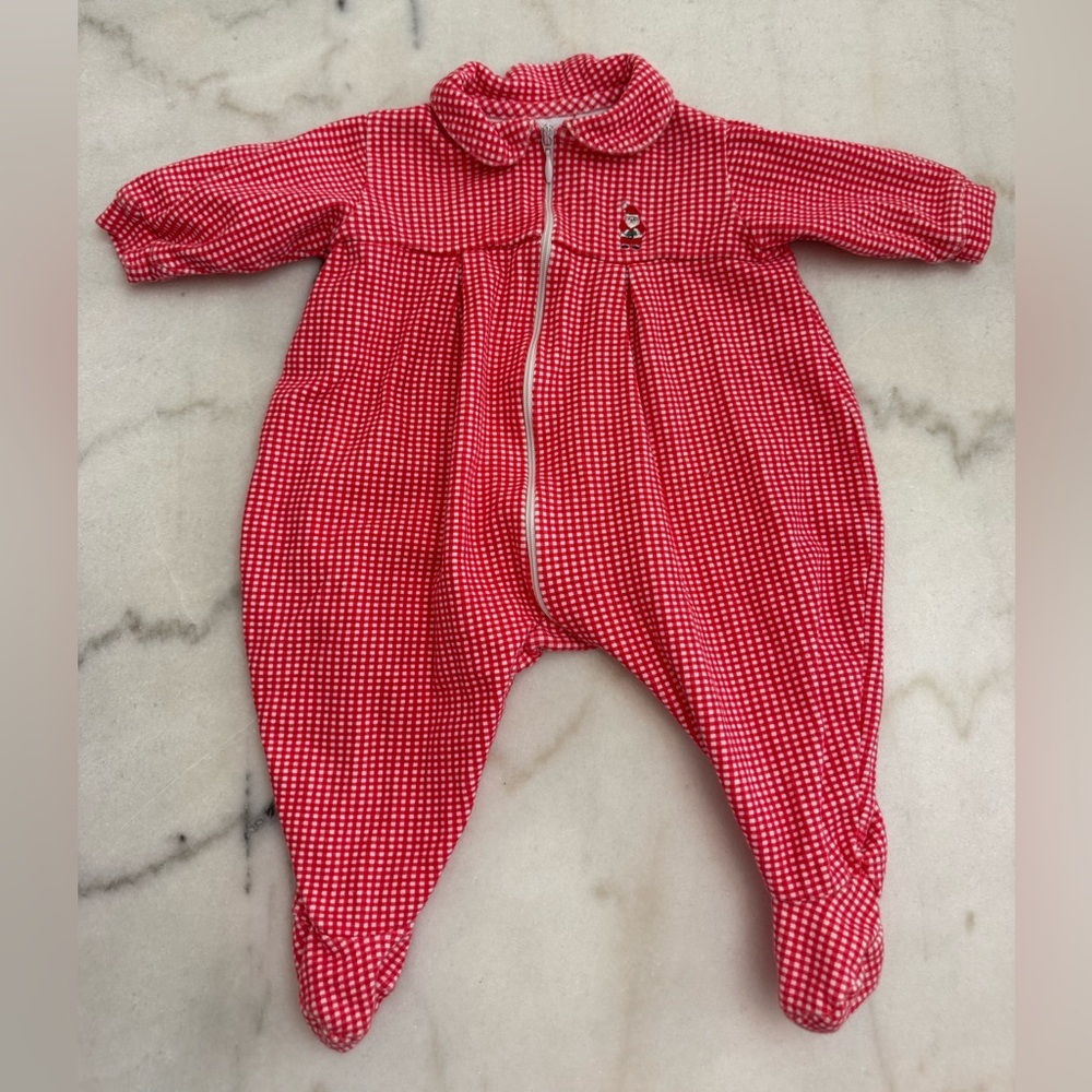 Hartstrings Red and White Kids Footie